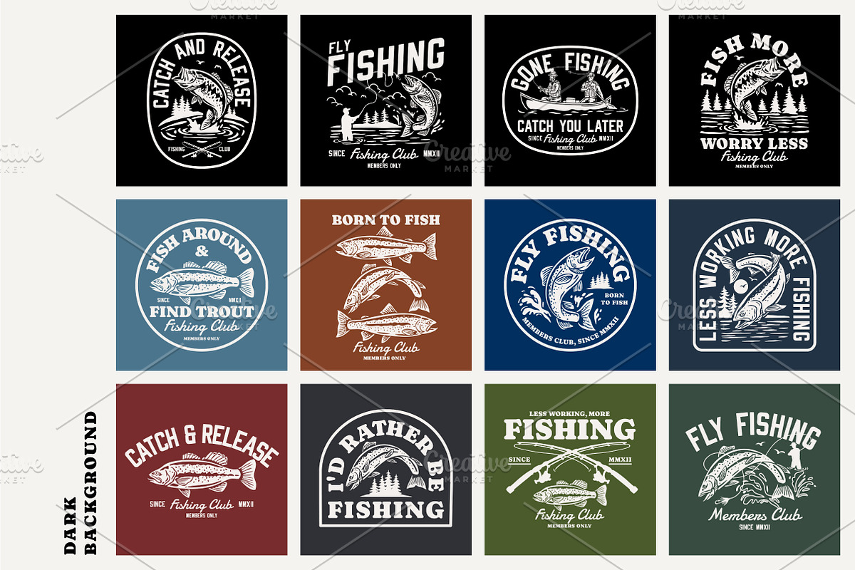 Fishing Design Collection - Mono, a Branding & Logo Template by cd-design.co (Photo 3 of 8)