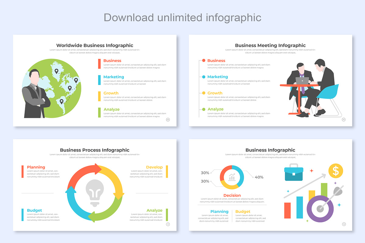 Business Infographic Template, a Presentation Template by Mighty-Slide (Photo 5 of 7)