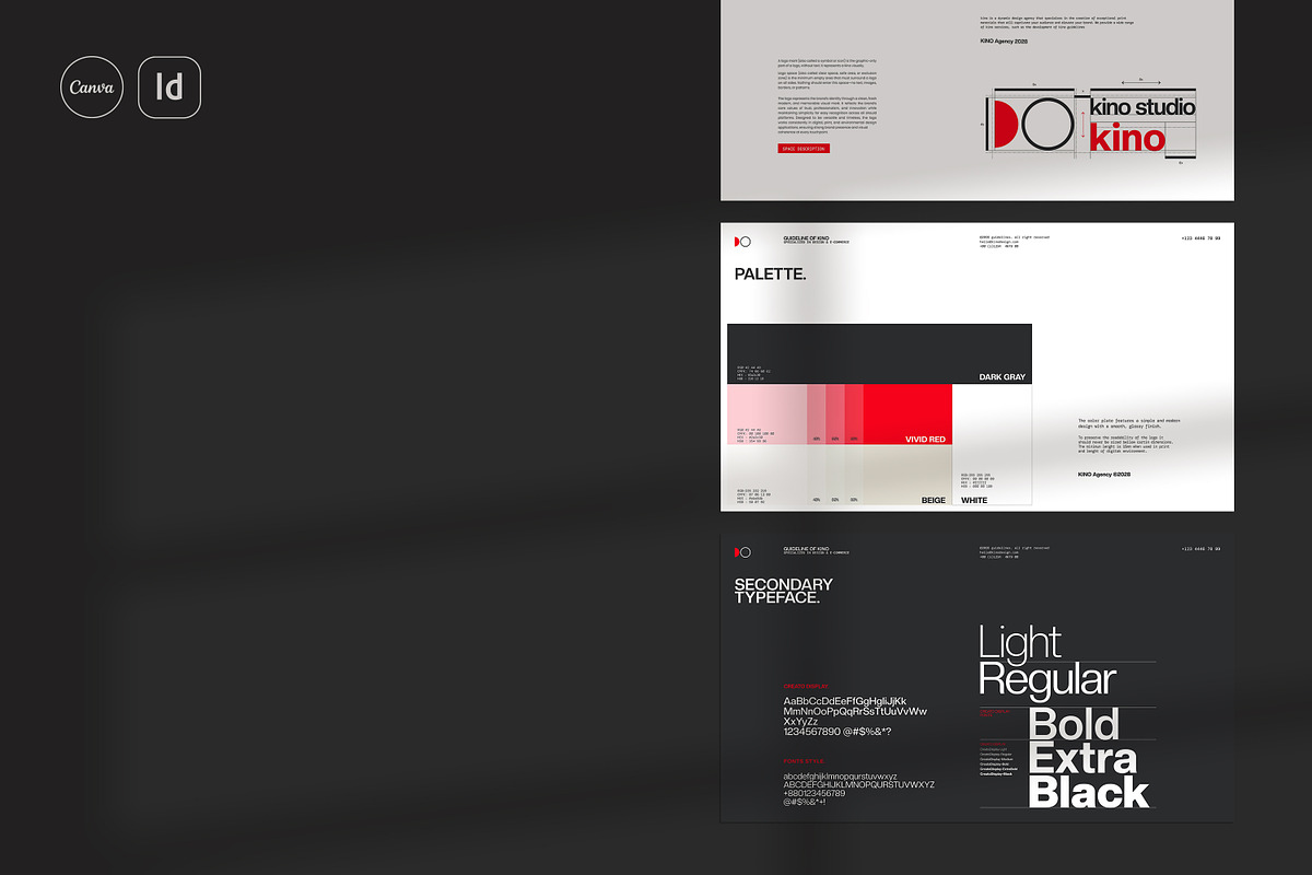 KINO | Brand Guidelines, a Presentation Template by creathrivestudio (Photo 8 of 11)