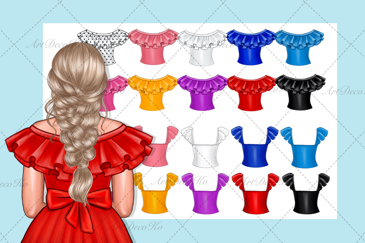 Best friends clipart, Soul sisters, a Person Illustration by DekoArt (Photo 8 of 9)