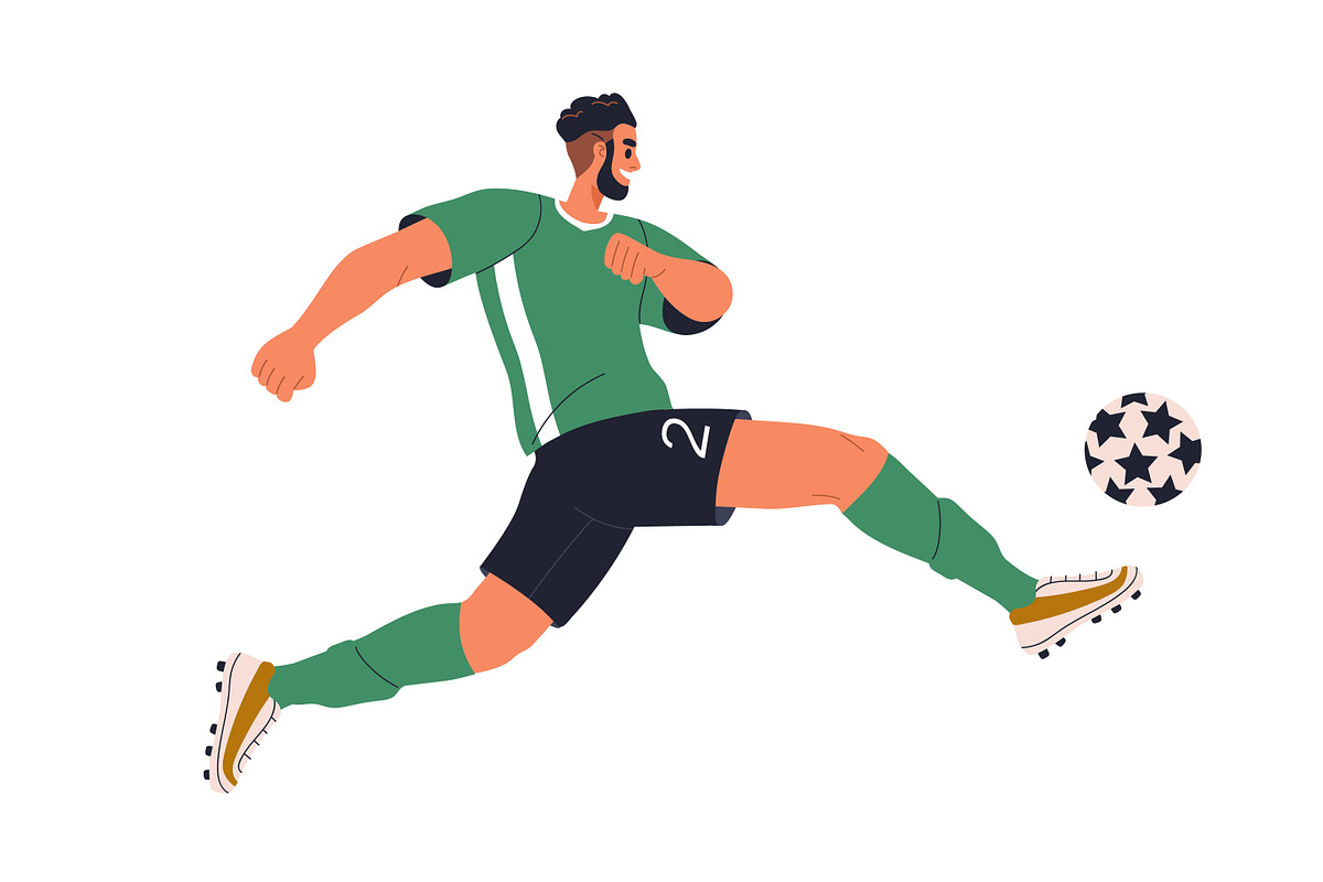 Soccer players play football set, a Sport Illustration by Good Studio (Photo 5 of 5)