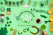 St. Patrick's Day - Scene Generator, a Hat Mockup by relineo.mock-ups (Thumbnail 1 of 5)