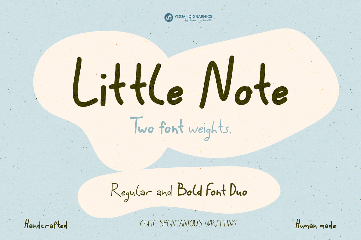 Little Note Handwritten Font Duo, a Handwritten Font by Youandigraphics (Photo 1 of 11)