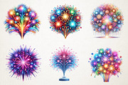 Colorful Fireworks Festival New Year, an Illustration by RobertsArt (Thumbnail 2 of 5)