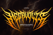 Megavolts | Black Metal Font, a Blackletter Font by Denustudios (Thumbnail 1 of 12)