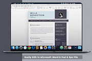 Minimal Resume Template, a Resume Template by X-Type (Thumbnail 3 of 4)