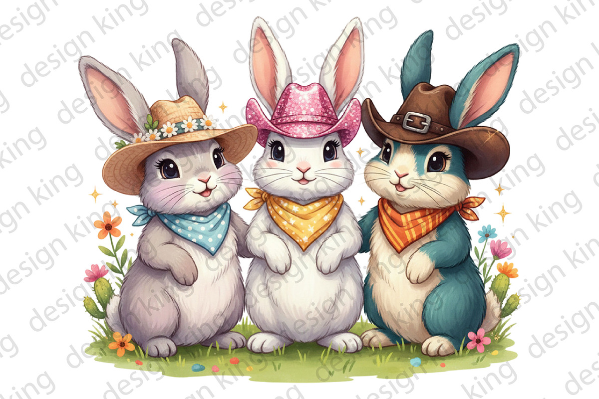 Cute Rabbit Png Cute Easter Bunny, an Illustration by Designking (Photo 5 of 6)