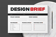 Minimalist Design Brief Template, a Stationery Template by MightyDesign (Thumbnail 3 of 6)