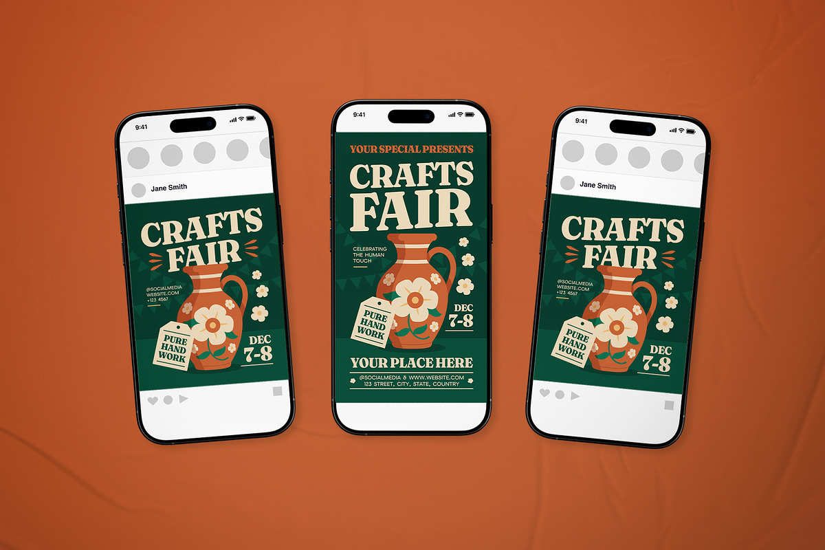 Crafts Fair Event Flyer Set, a Flyer Template by The Good Store (Photo 2 of 2)
