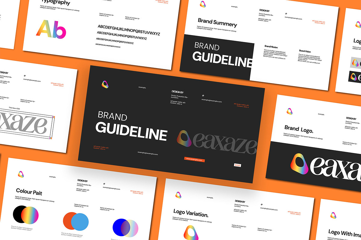 Brand Guideline Presentation, a Presentation Template by Mighty-Slide (Photo 1 of 6)