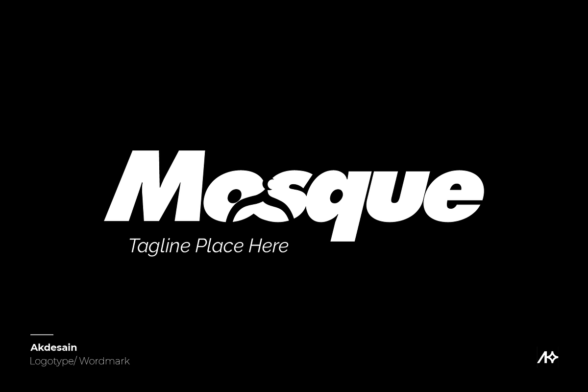 Mosque Wordmark Logo, a Branding & Logo Template by Akdesain