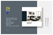 PSD - Square Interior Brochure, a Brochure Template by adekfotografia (Thumbnail 1 of 15)
