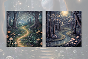 Enchanted Forest Digital Papers, a Background Graphic by Curve Design (Thumbnail 11 of 12)
