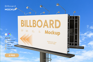 Outdoor Billboard Advertising Mockup