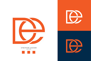 DE or ED Logo Monogram