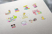Funny lettering. for your projects, a Card Template by pashigorov (Thumbnail 2 of 4)
