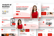 Analysis of Business - Google Slides, a Social Media Template by Coco Bloom (Thumbnail 1 of 3)