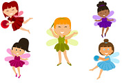 Fairy Clipart Set, a Decorative Illustration by Expose_Adam (Thumbnail 3 of 3)