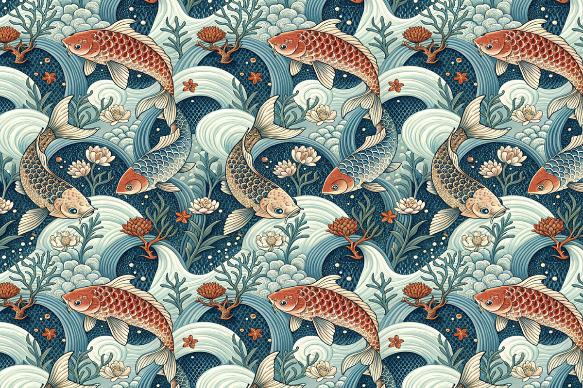 Seamless Pattern Set Sea Creatures, a Pattern Graphic by Designs by Helen Trupak (Photo 8 of 11)