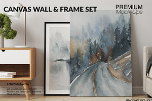 Canvas & Frame Mockups, a Product Mockup by mock-ups