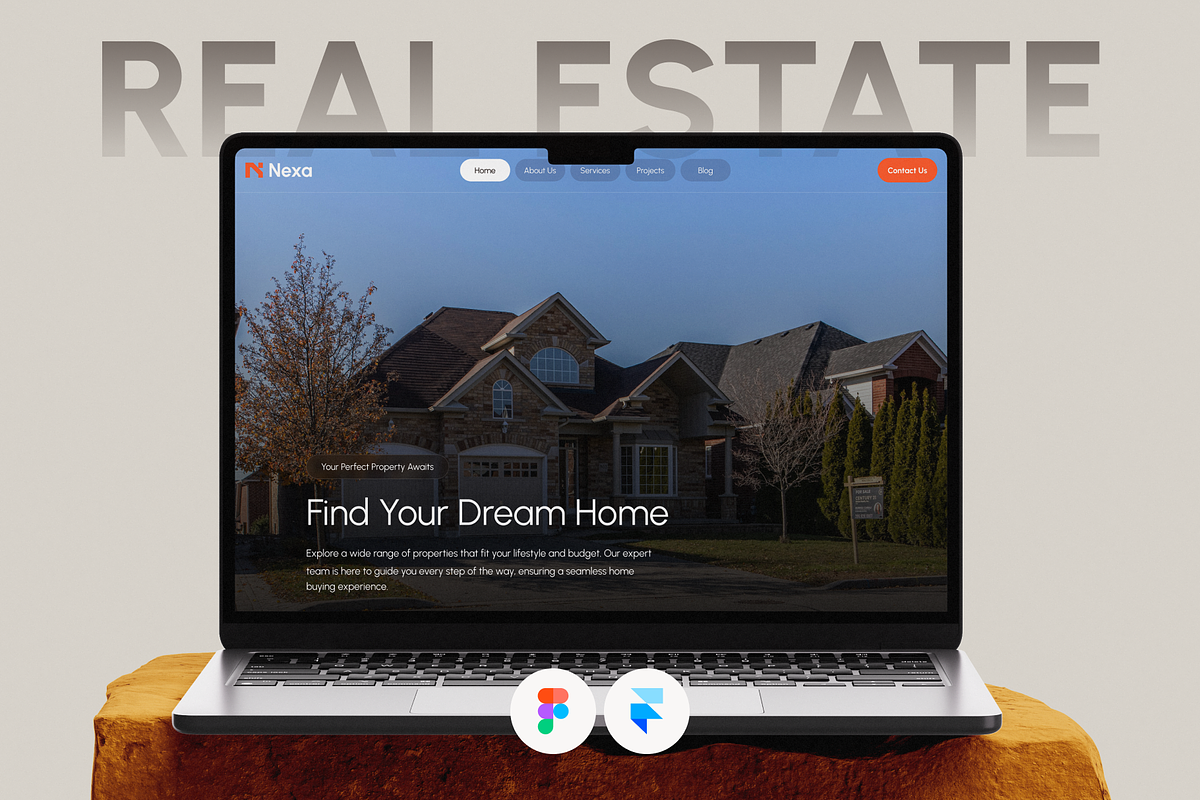 Real Estate Framer Website, a Landing Page Template by UI/UX Ocean (Photo 1 of 5)