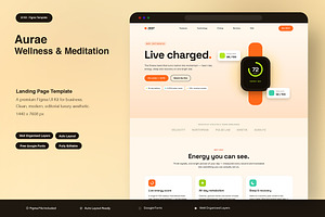 Health & Fitness Wearable App, an UI Kit Template by Pitchlook.Studio