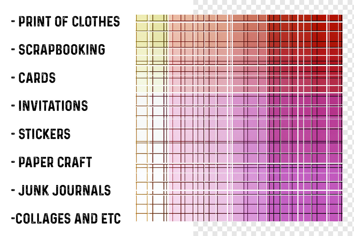 Squares Digital Papers, a Pattern Graphic by SinaCreation (Photo 3 of 5)