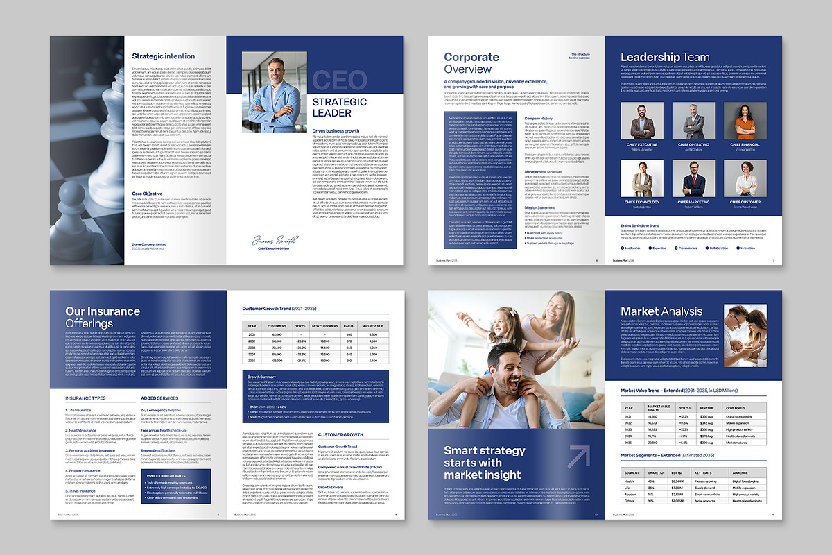 Business Plan Template, a Brochure Template by BrandPacks