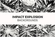Impact Explosion Backgrounds, a Background Graphic by Partikusi Design (Thumbnail 1 of 3)