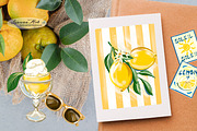Lemons Clipart Set, a Seasonal Illustration by Leonaa art (Thumbnail 6 of 11)