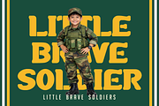 Happy Marshal Playful Army Stencil F, a Font by PutraCetol Studio (Thumbnail 2 of 5)