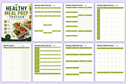 Healthy Meal Prep Tracker | Diet Log, a Stationery Template by Mustafiz (Thumbnail 3 of 5)