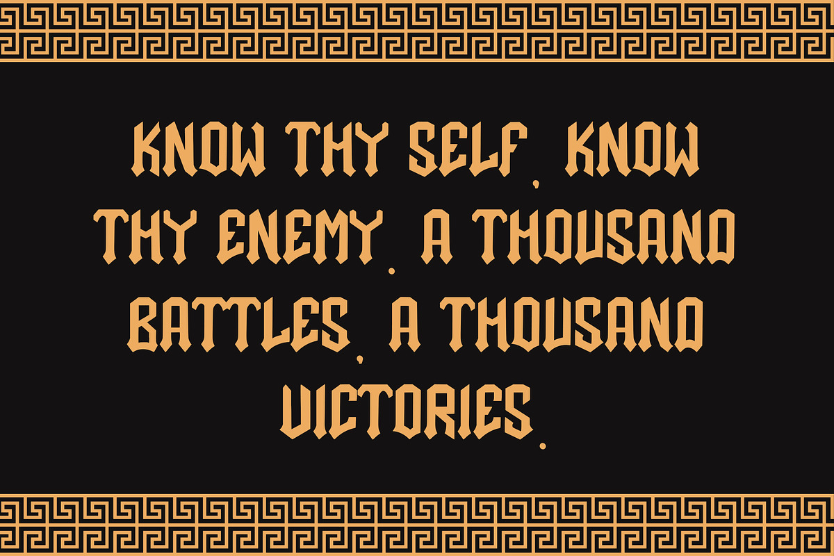Talisman Warrior, a Blackletter Font by HATFSTUDIO (Photo 6 of 8)