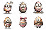 Funny Eggs Easter Clipart, an Illustration by DreamPrint404 (Thumbnail 5 of 6)
