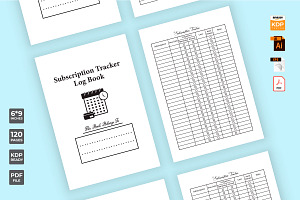 Subscription Planner KDP Interior