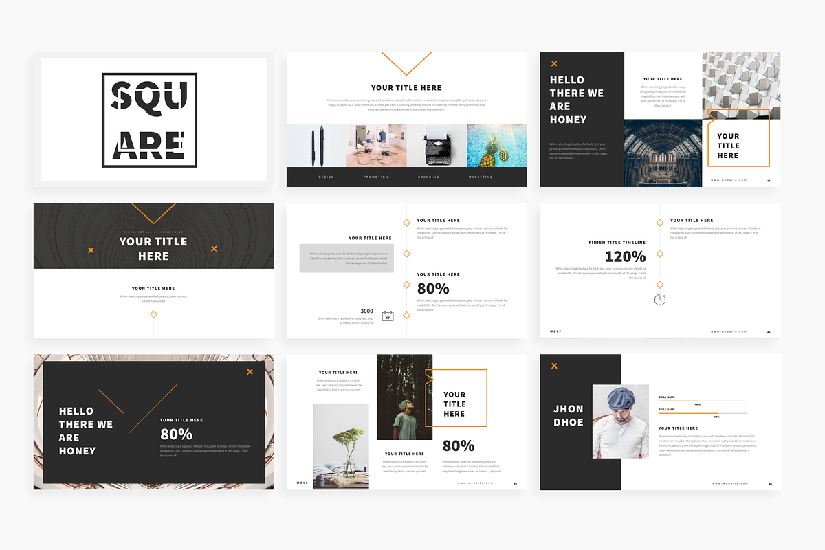 Honey - Powerpoint Template, a Presentation Template by Mikokit (Photo 8 of 18)