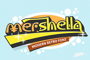 Mershella - Modern Retro Font, a Script Font by HIRO.std (Thumbnail 1 of 10)