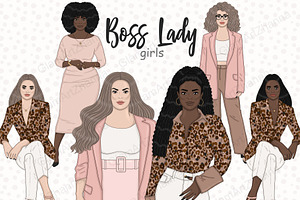 Business Women Clipart, a Person Illustration by GlamArtZhanna