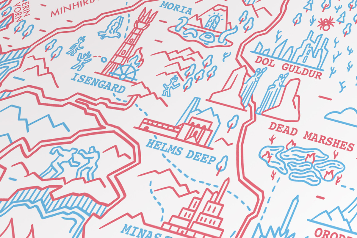 Middle Earth Map, an Object Illustration by Great Glebsby (Photo 8 of 8)