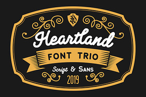 Heartland Font Trio