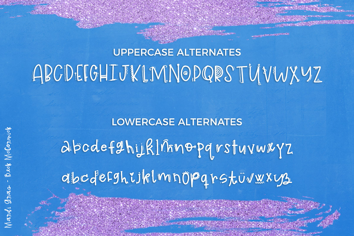 Mardi Gras Party Font, a Font by Beck McCormick (Photo 10 of 10)