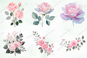 Blush And Silver Glam Roses, an Illustration by Creative Art (Thumbnail 2 of 10)