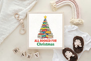 All Booked for Christmas Books Tree, an Illustration by CraftArtStudio (Thumbnail 4 of 4)