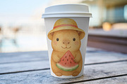 Cute Capybara Watercolor Clipart, an Animal Illustration by PassionPNGcreation (Thumbnail 7 of 8)