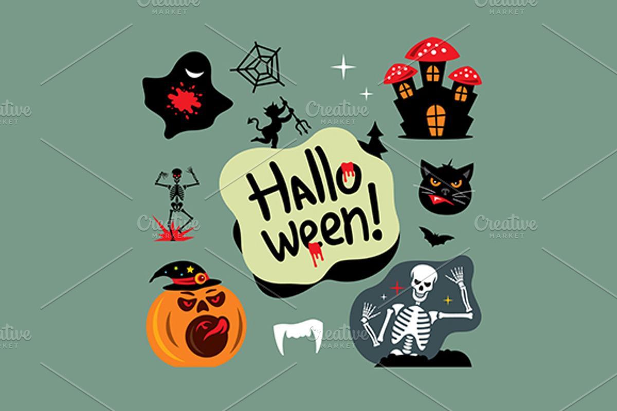 Halloween Graveyard, an Illustration by Steinar Logo