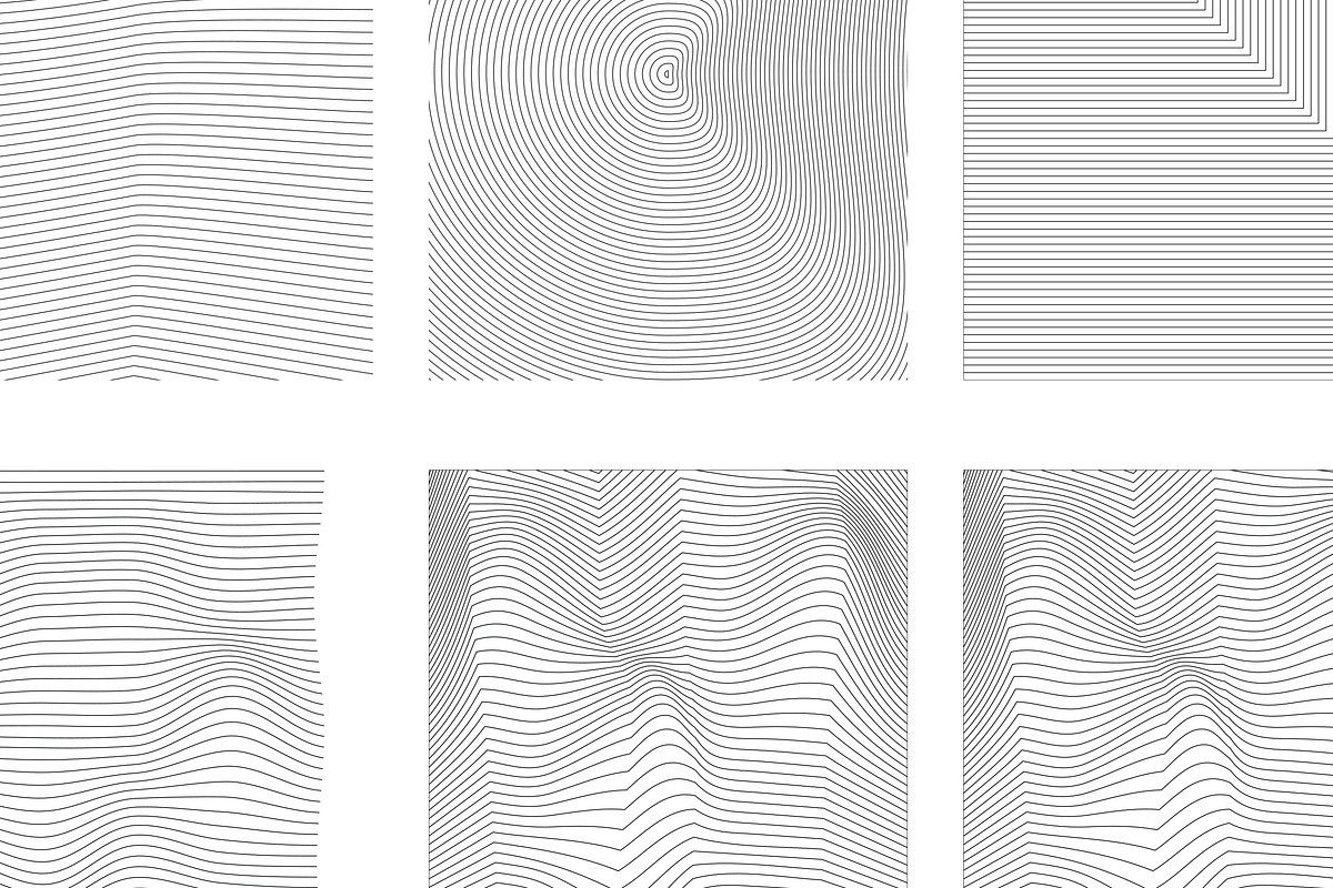 Abstract Waves Pack 01, a Pattern Graphic by Nashville Assets Co. (Photo 4 of 4)