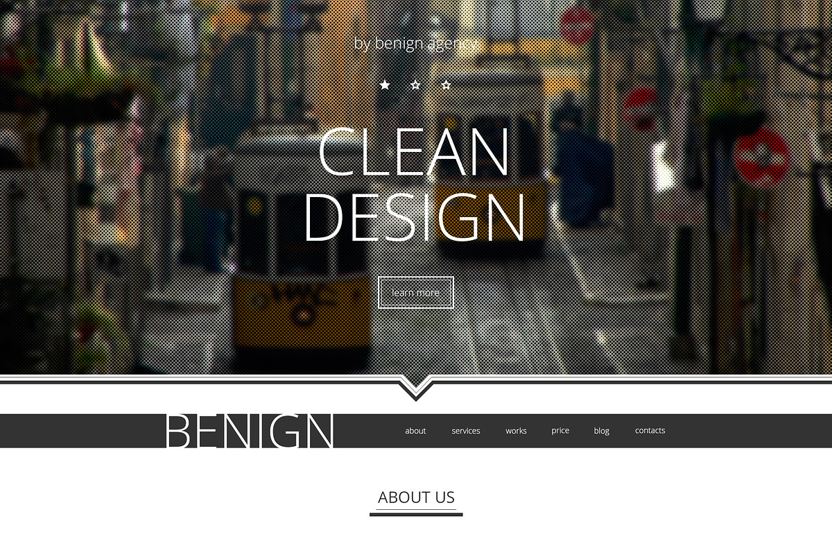 Benign - Agency PSD template, a Landing Page Template by Ilya Pavlov (Photo 2 of 5)