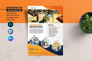 Construction Flyer -V02, a Flyer Template by retrographix
