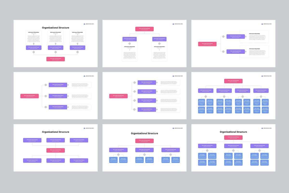 Org Charts PowerPoint Templates, a Presentation Template by HiSlide.io