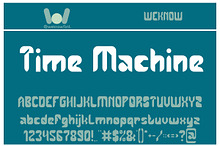 Time Machine font